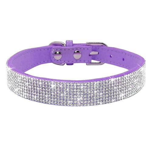 Bling Rhinestone Collar with optional flower