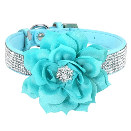 Bling Rhinestone Collar with optional flower