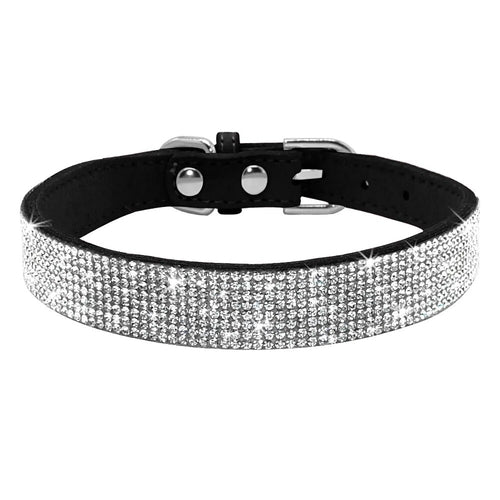 Bling Rhinestone Collar with optional flower