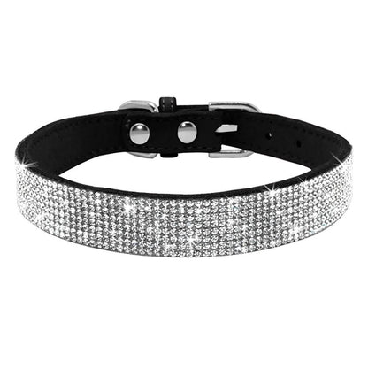 Bling Rhinestone Collar with optional flower