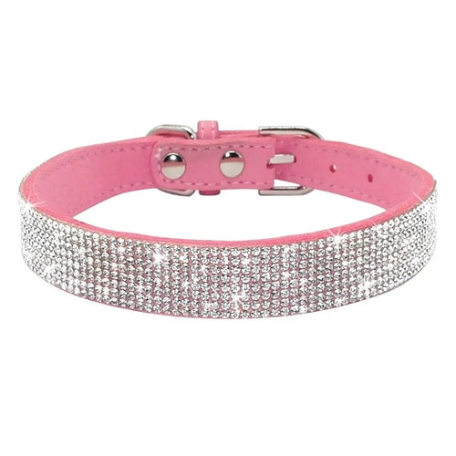 Bling Rhinestone Collar with optional flower