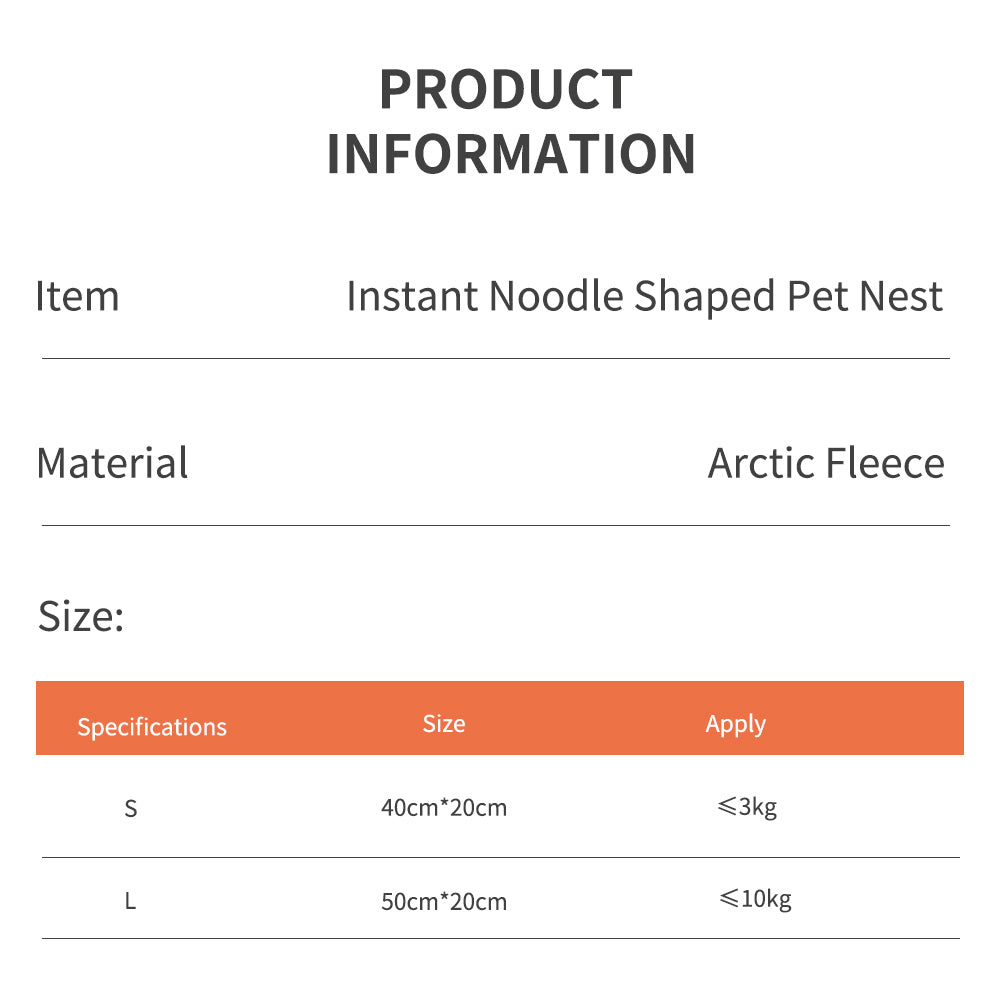 Instant Noodle Pet House for dogs or cats