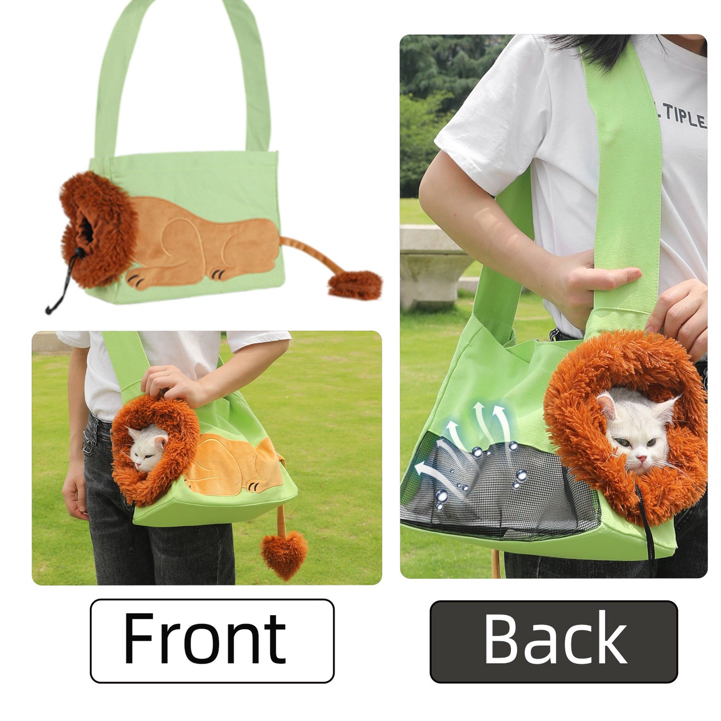 Lion Design Pet Carriers Portable Breathable Bag arriers Outgoing