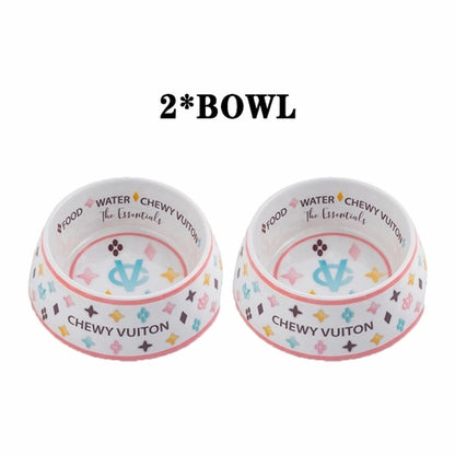 Luxury Brand Designer Dog Bowl Ceramics Bowls Placemat Puppy Cat