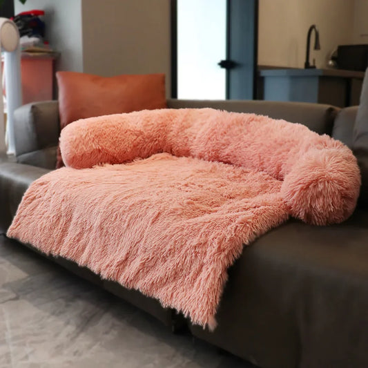 Plush Pet Sofa Bed Cover