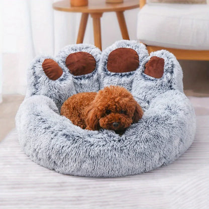 Bear Paw Plush Pet Bed