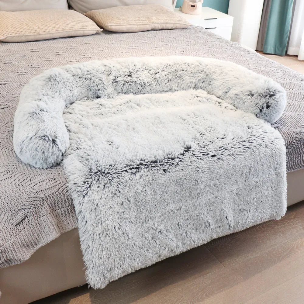 Plush Pet Sofa Bed Cover