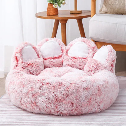 Bear Paw Plush Pet Bed