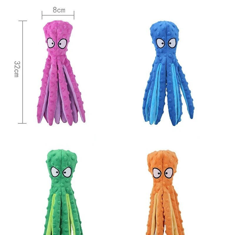 Plush Octopus Chew Toy