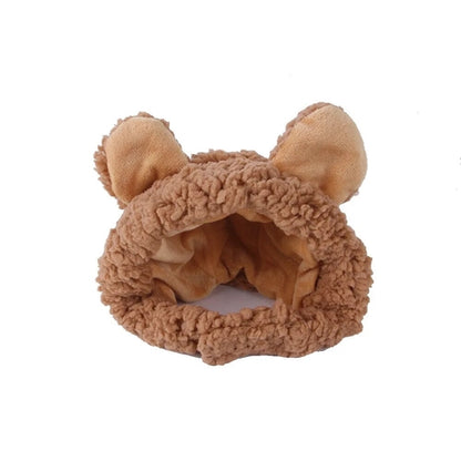 Cute Plush Bear Cat/Dog Cap Dress Up Headgear