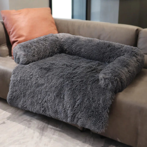 Plush Pet Sofa Bed Cover