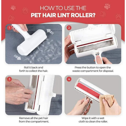 Pet Hair Remover Roller with fur collector