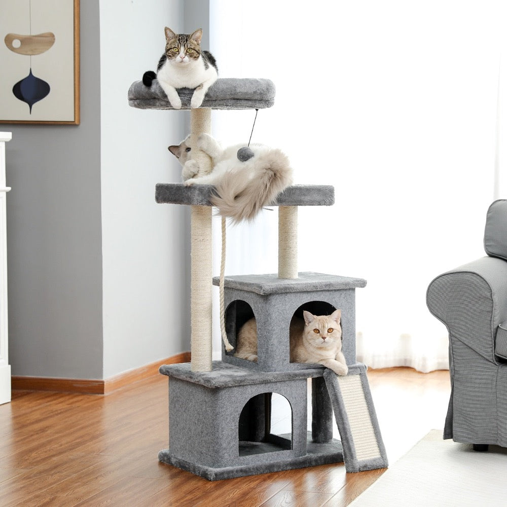 Cat Tree Entertainment Tower with Stairs