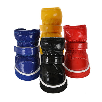 Winter Pet Dog Shoes For Small Dogs Warm Fleece Puppy Pet Shoes