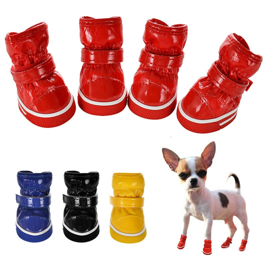 Winter Pet Dog Shoes For Small Dogs Warm Fleece Puppy Pet Shoes