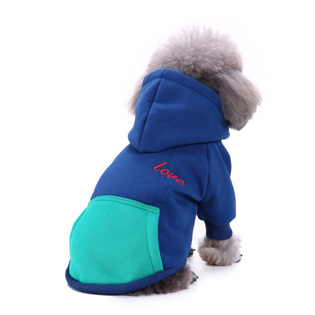 Winter Trendy Pet Hoodies Clothing For Dogs French