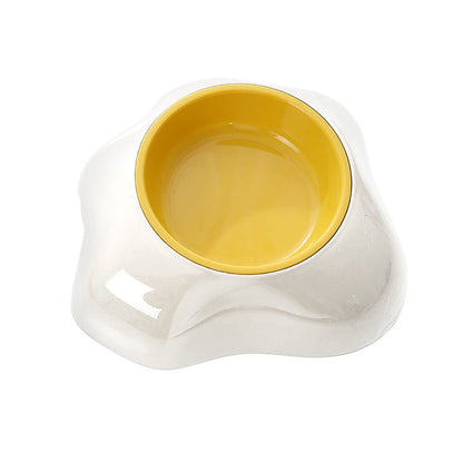 Egg-shaped Pet Bowl Drinking Water Single Bowl Double Bowl Dog Bowls