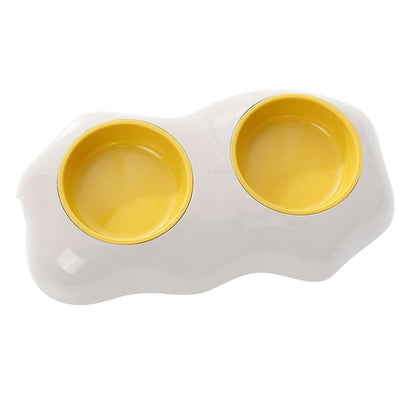 Egg-shaped Pet Bowl Drinking Water Single Bowl Double Bowl Dog Bowls