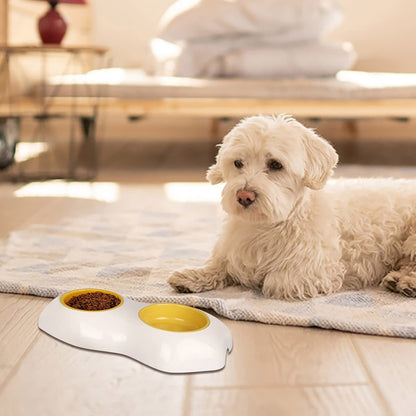 Egg-shaped Pet Bowl Drinking Water Single Bowl Double Bowl Dog Bowls